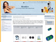 screenshot du site internet Boutics